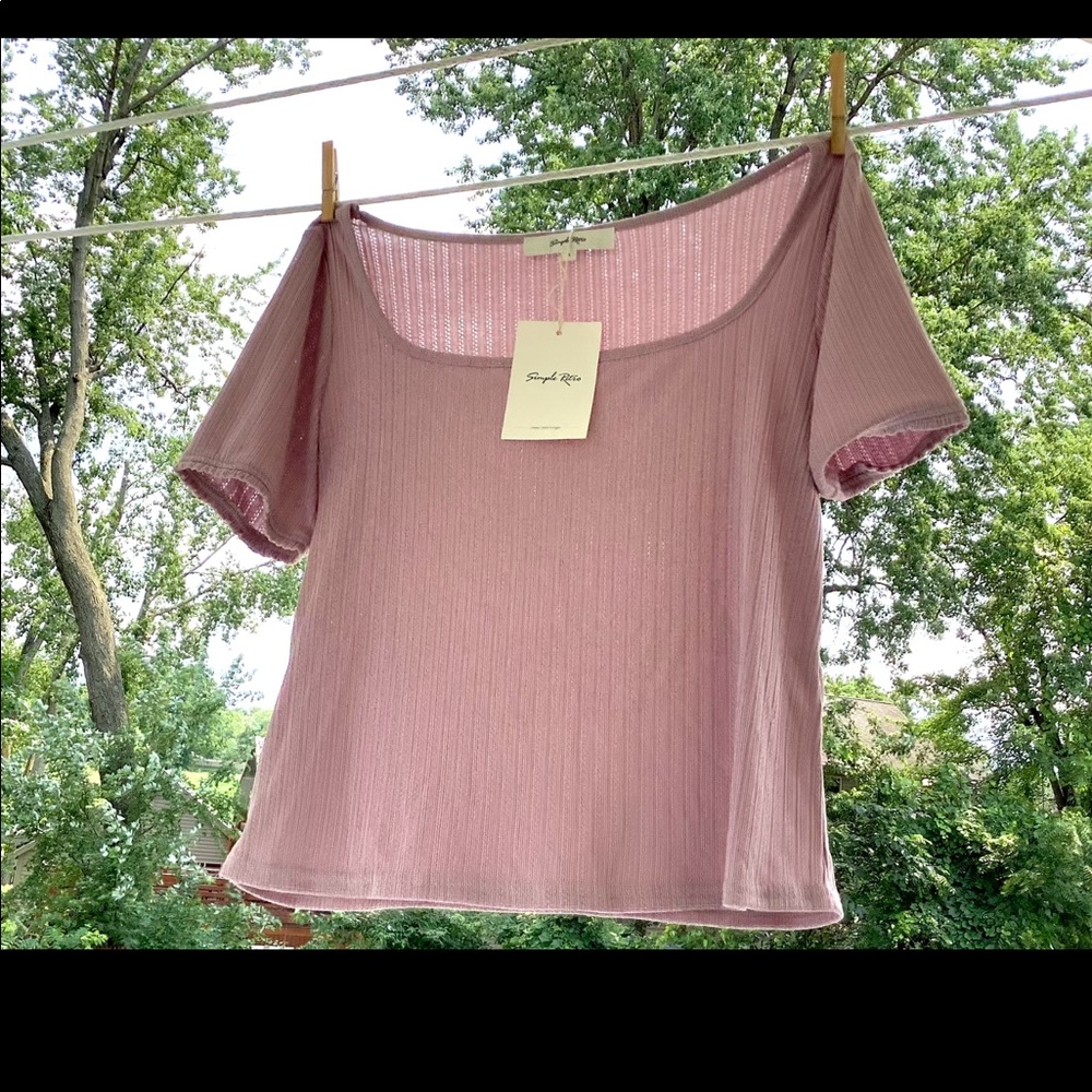 NWT women’s soft lilac shift top from Simple Retro